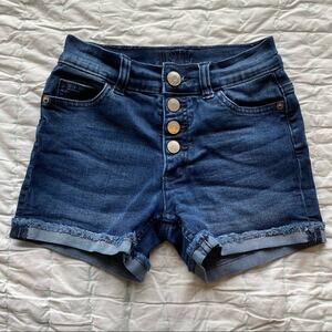 Justice Girls Jean Denim Shorts 12 Slim EUC